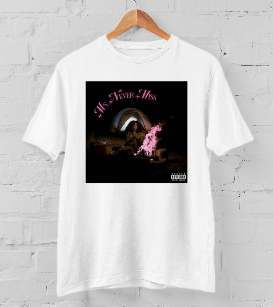 SZA Ms Never Miss Camping Single Cover T-Shirt