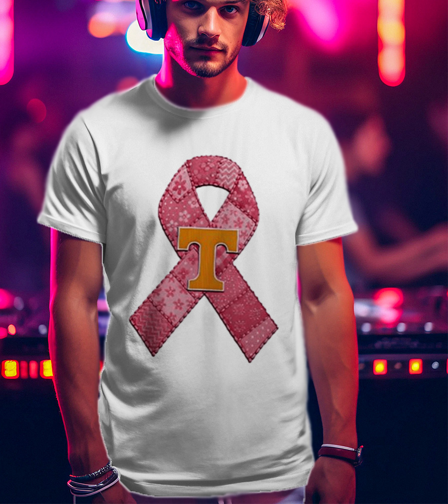 Tennessee Volunteers Pink Ribbon Breast Cancer Awareness T-Shirt