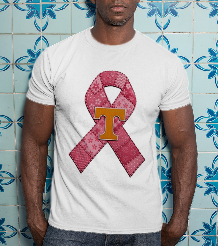 Tennessee Volunteers Pink Ribbon Breast Cancer Awareness T-Shirt