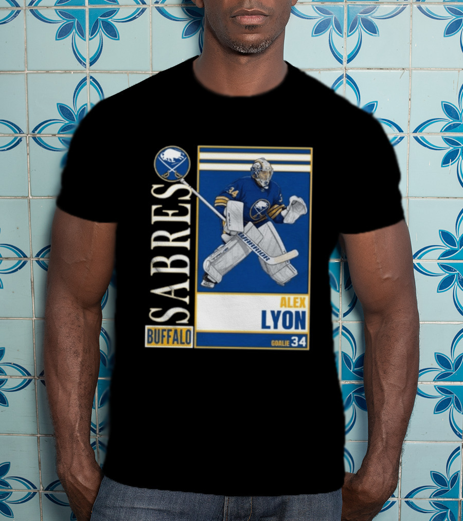 Buffalo Sabres Alex Lyon Goalie 34 Hockey T-Shirt
