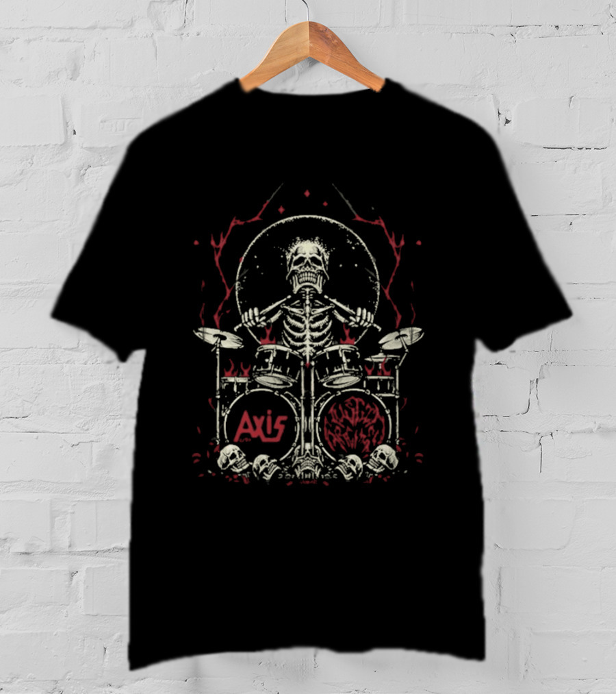 Axis Austin Archey Skeleton Drummer 2026 Collaboration T-Shirt
