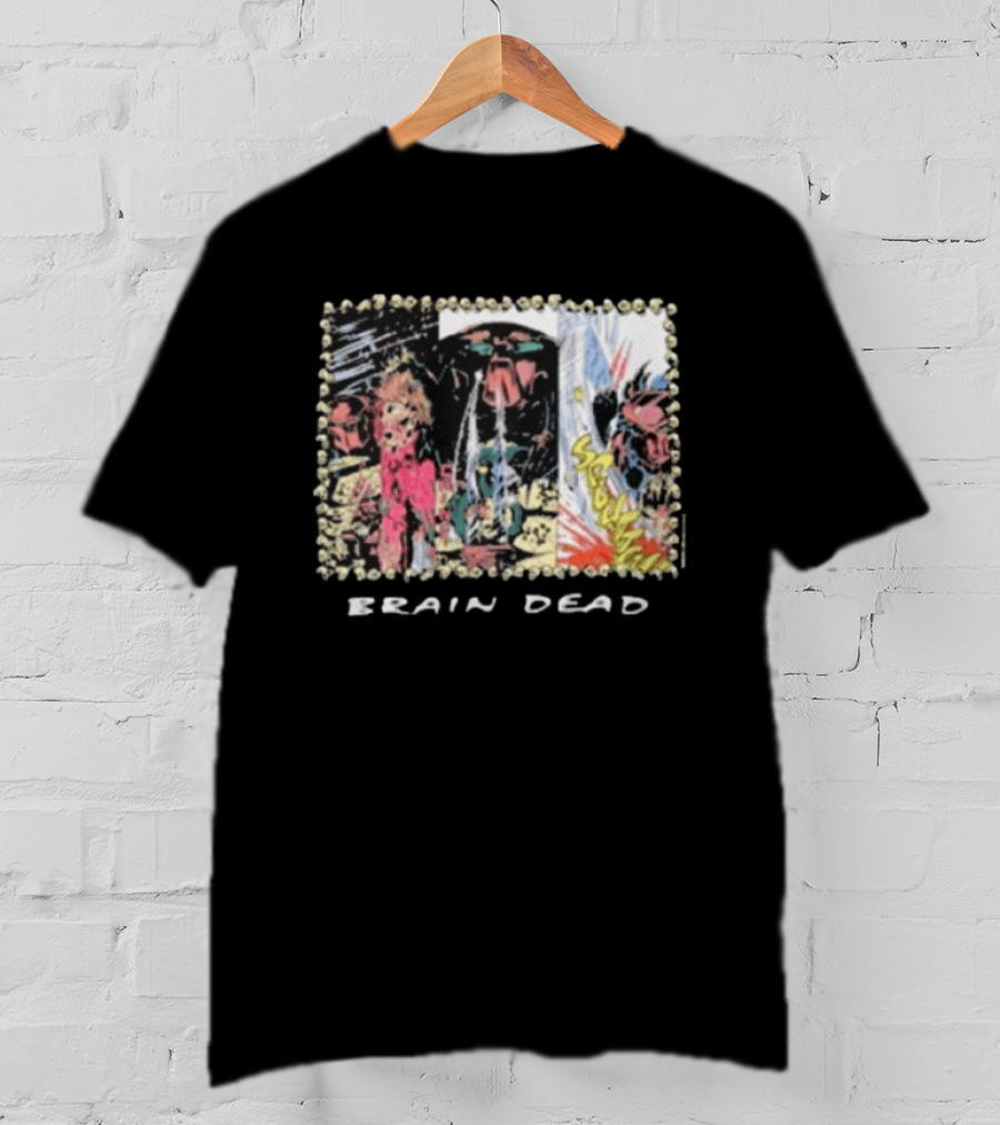 Brain Dead X Predator Comic Style Graphic Collaboration T-Shirt