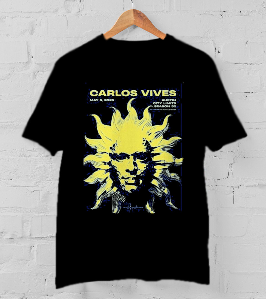 Carlos Vives May 05 2026 Austin Texas Concert Sun T-Shirt