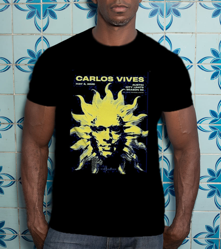Carlos Vives May 05 2026 Austin Texas Concert Sun T-Shirt