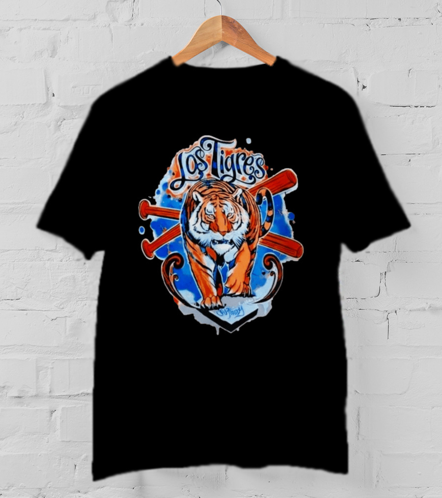 Los Tigres SW Freddy Baseball Tiger T-Shirt
