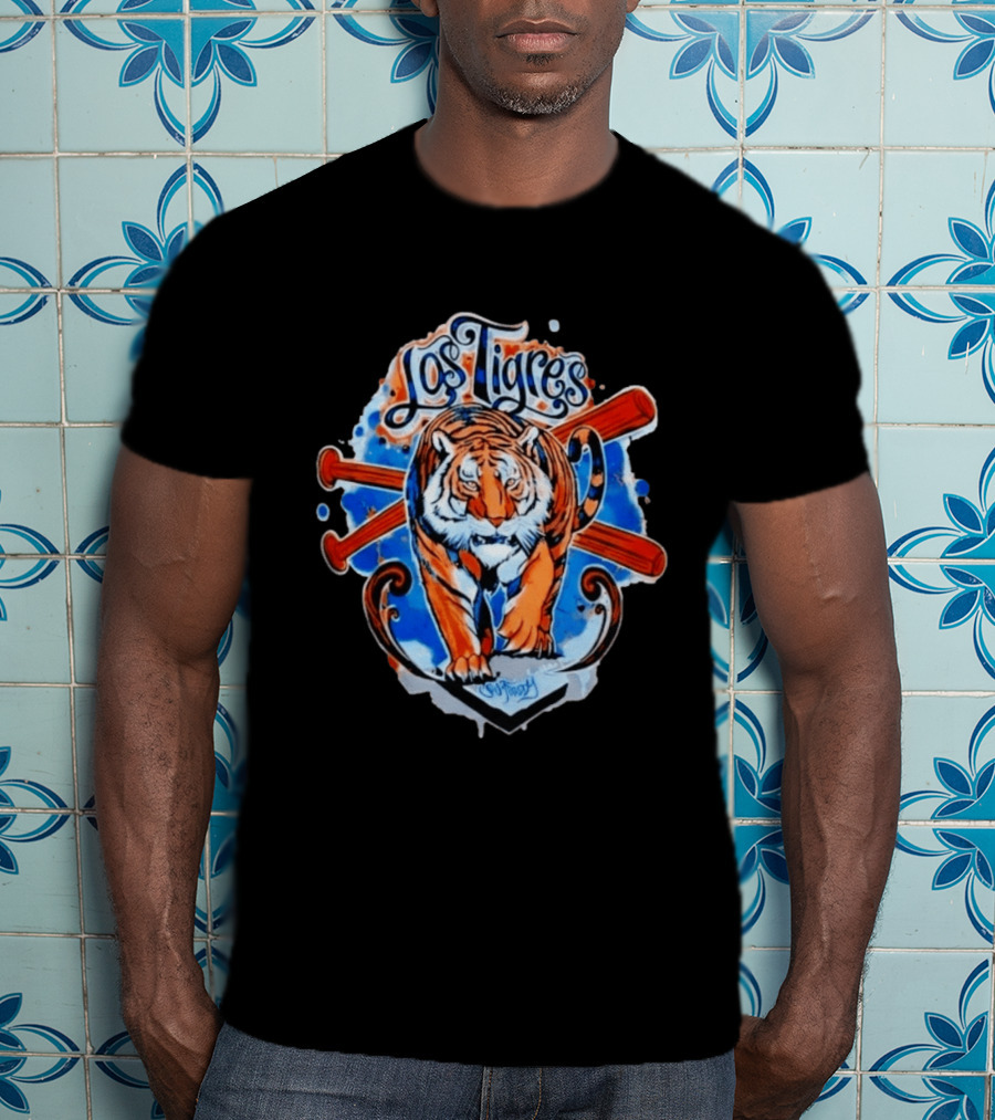 Los Tigres SW Freddy Baseball Tiger T-Shirt