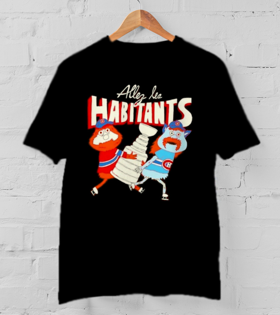 Allez Les Habitants Montreal Canadiens Trophy Celebration T-Shirt