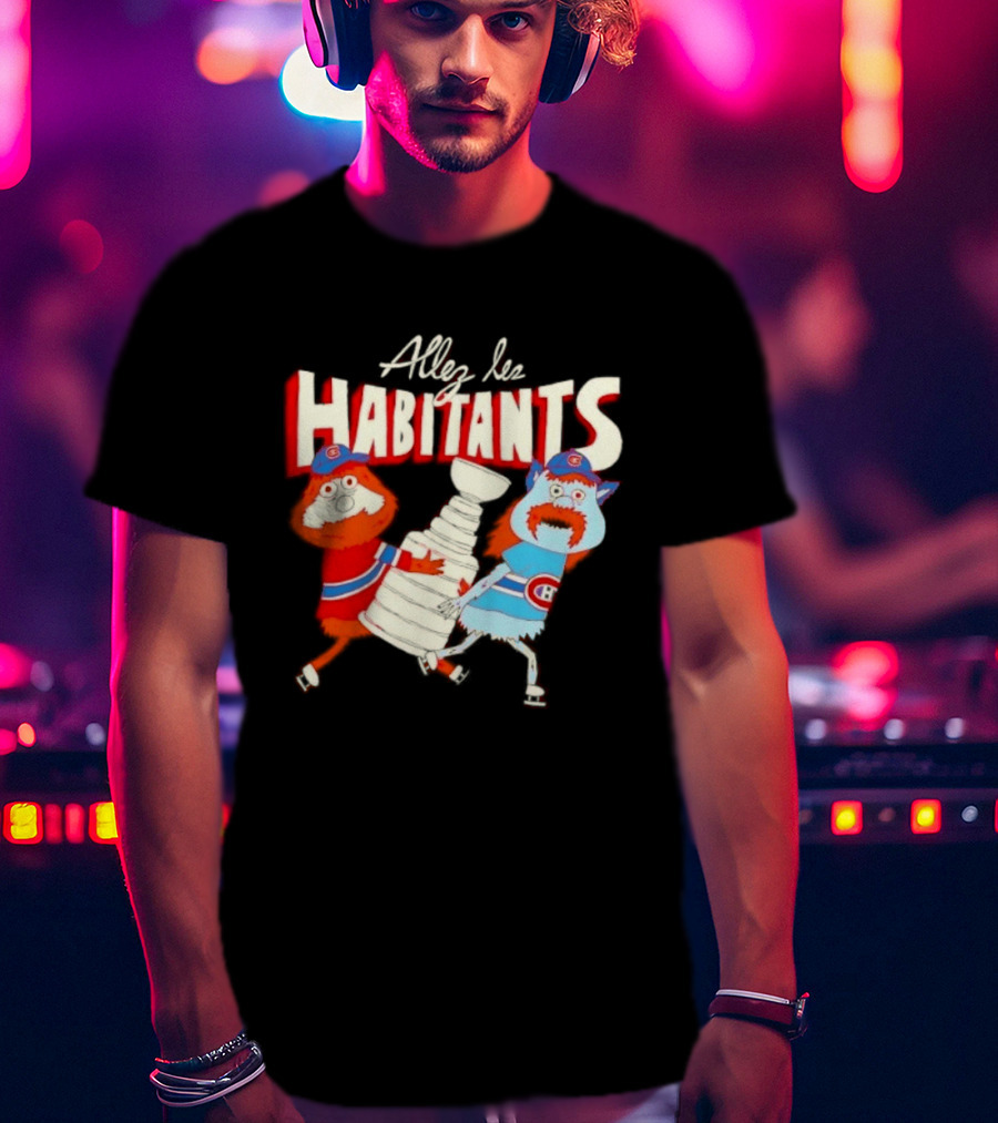 Allez Les Habitants Montreal Canadiens Trophy Celebration T-Shirt