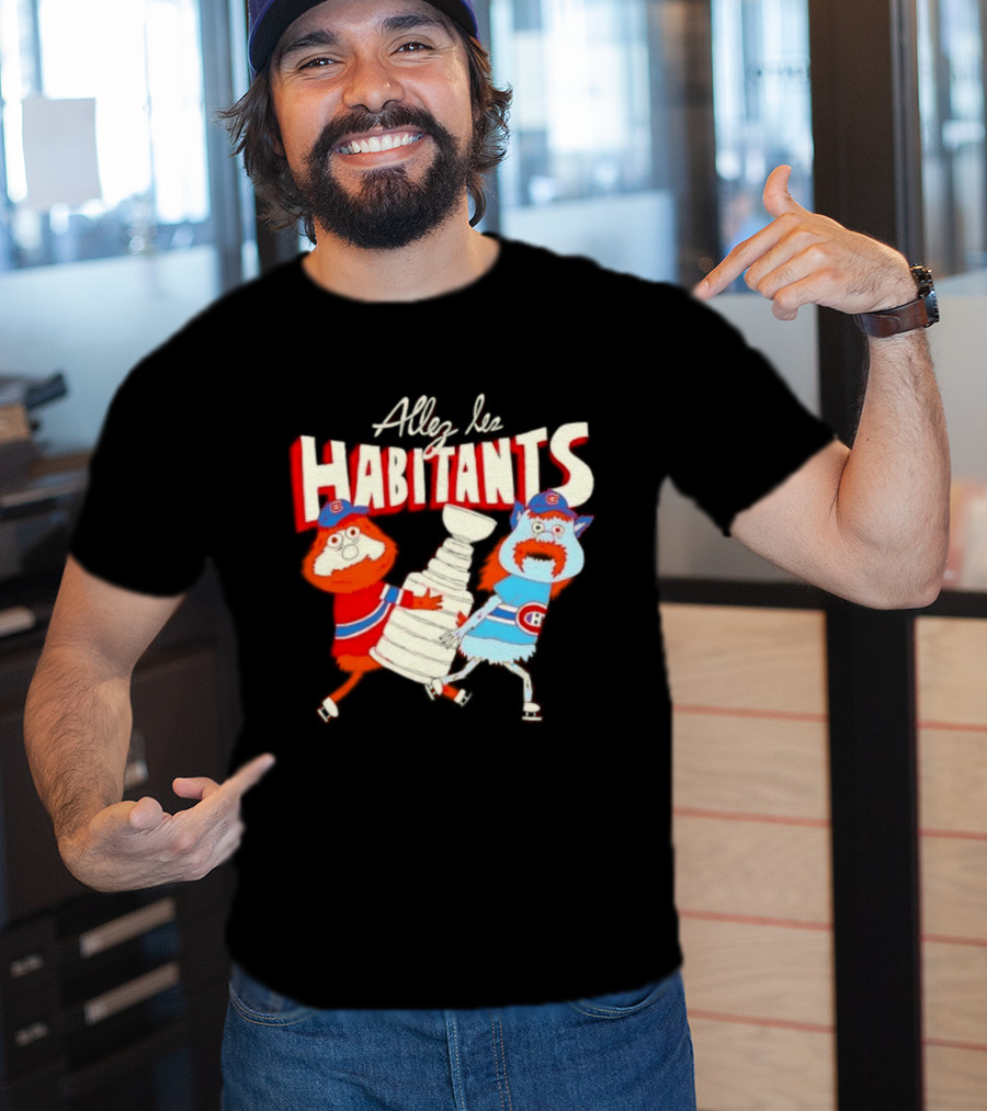 Allez Les Habitants Montreal Canadiens Trophy Celebration T-Shirt