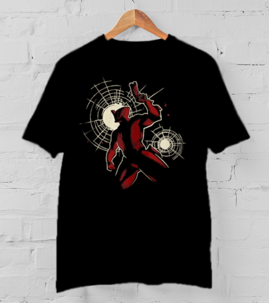 Warframe Tennocon 2026 Red And Tan Abstract Character With Circular T-Shirt