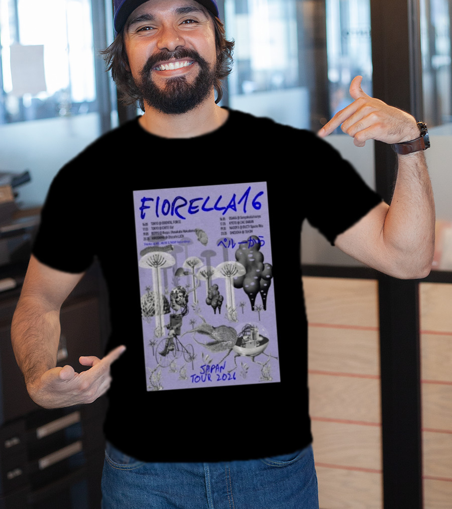 FIORELLA 16 Japan Tour 2026 Tokyo Osaka Kyoto Nagoya Sendai Shizuoka Psychedelic T-Shirt