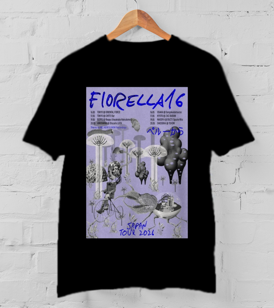 FIORELLA16 Japan Tour 2026 Dates And Locations T-Shirt