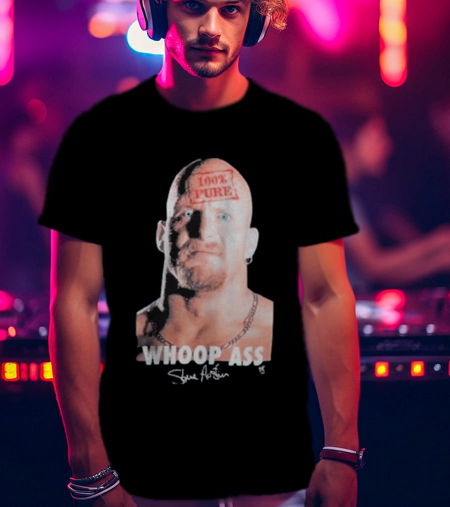 Wyco 1996 Stone Cold Steve Austin 100% Pure Whoop Ass T-Shirt