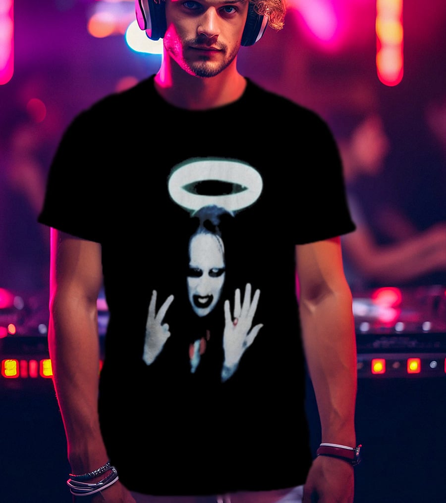 Wyco 1997 Marilyn Manson Angel Halo Gesture T-Shirt