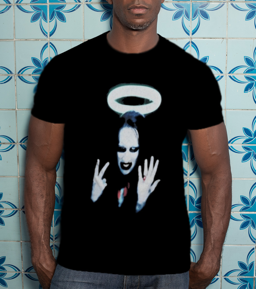 Wyco 1997 Marilyn Manson Angel Halo Gesture T-Shirt
