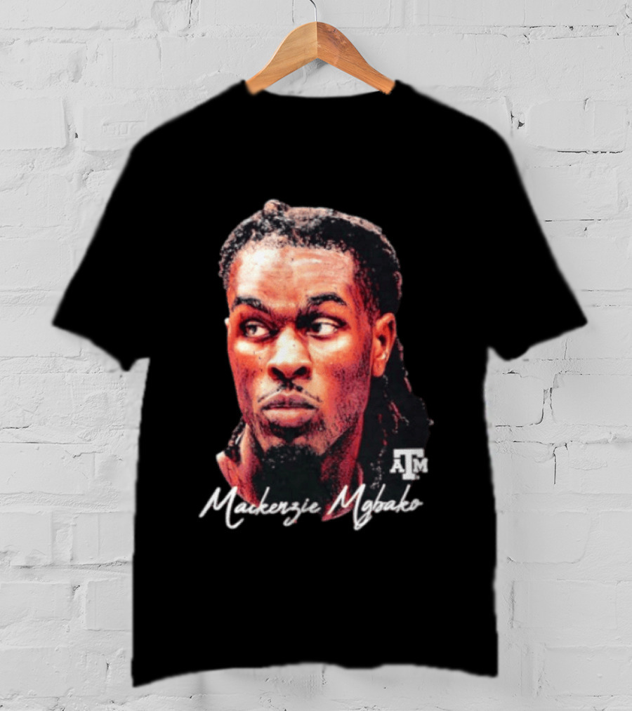 Texas A&M Aggies Mackenzie Mgbako NCAA Basketball Game Face T-Shirt