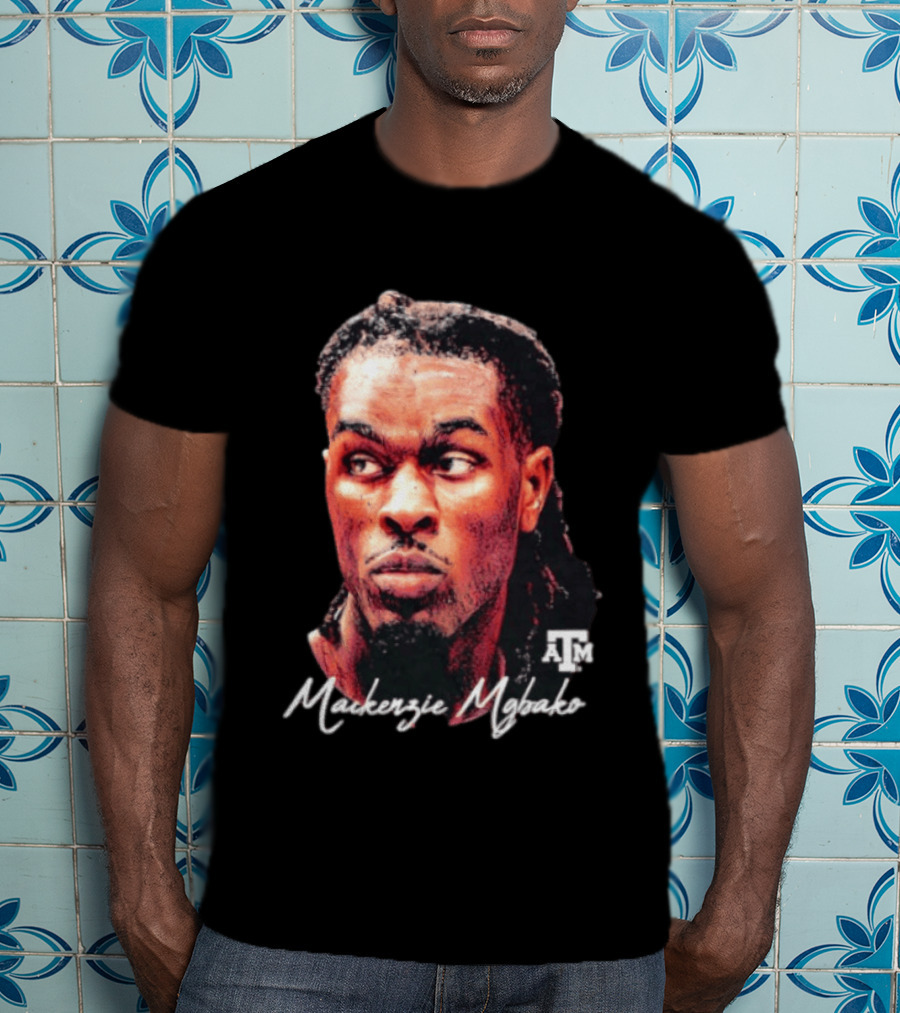 Texas A&M Aggies Mackenzie Mgbako NCAA Basketball Game Face T-Shirt