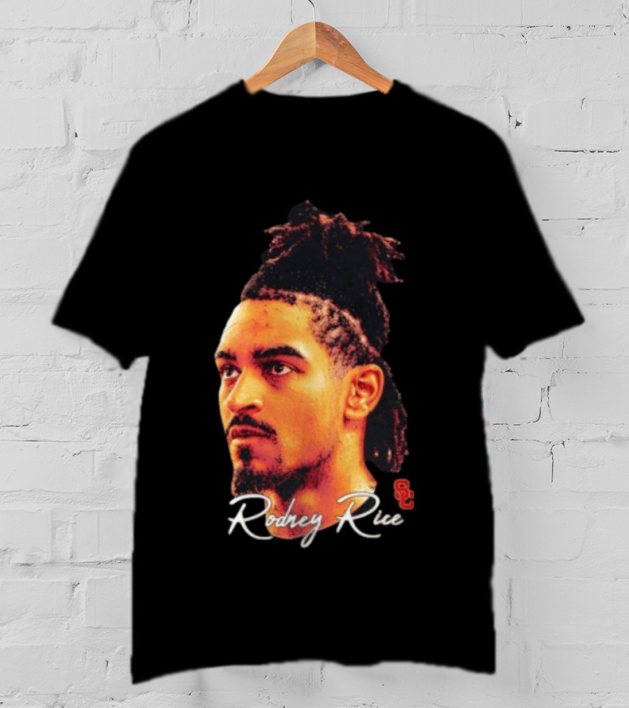 Rodney Rice USC Trojans NCAA Men's Basketball Game Face T-Shirt