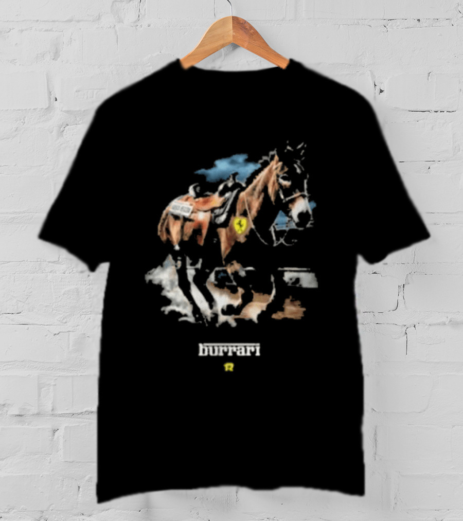 Fuerza Regida Burrari Western Horse Art With Heart T-Shirt