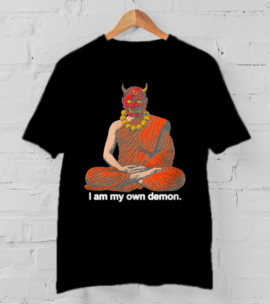 I Am My Own Demon Buddhist Mask Meditation T-Shirt