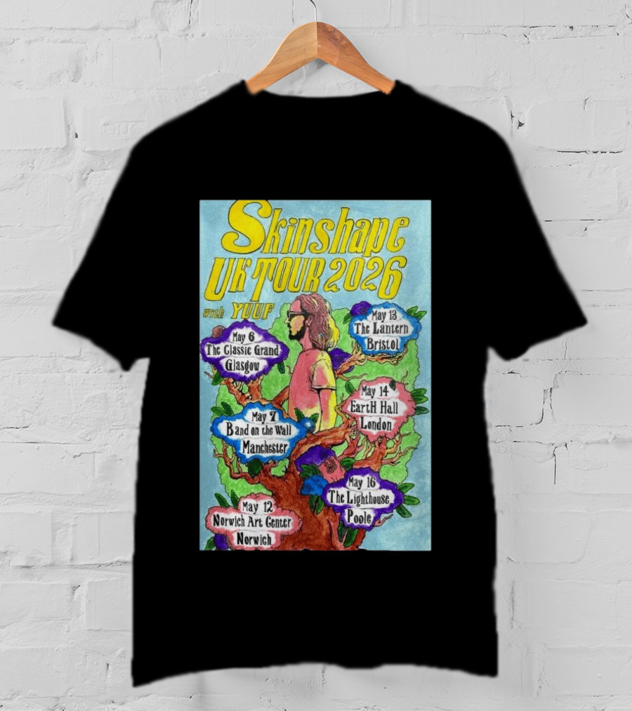 Skinshape UK Tour 2026 Glasgow Manchester Norwich Bristol London Poole With Yuuf T-Shirt