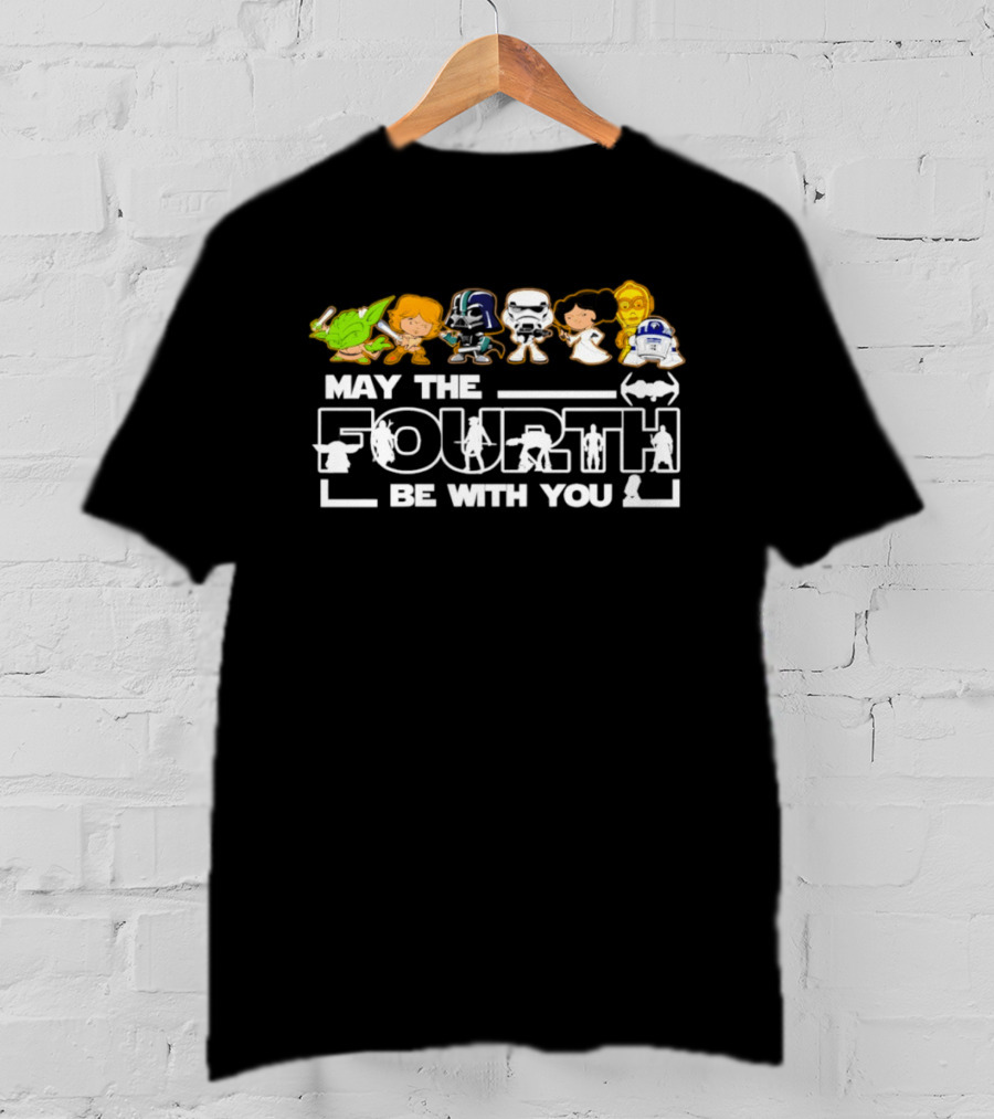 May The Fourth Be With You Star Wars Characters Celebration T-Shirt