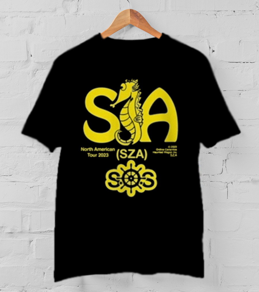 Sza Seahouse North American Tour 2023 Seahorse Sos T-Shirt