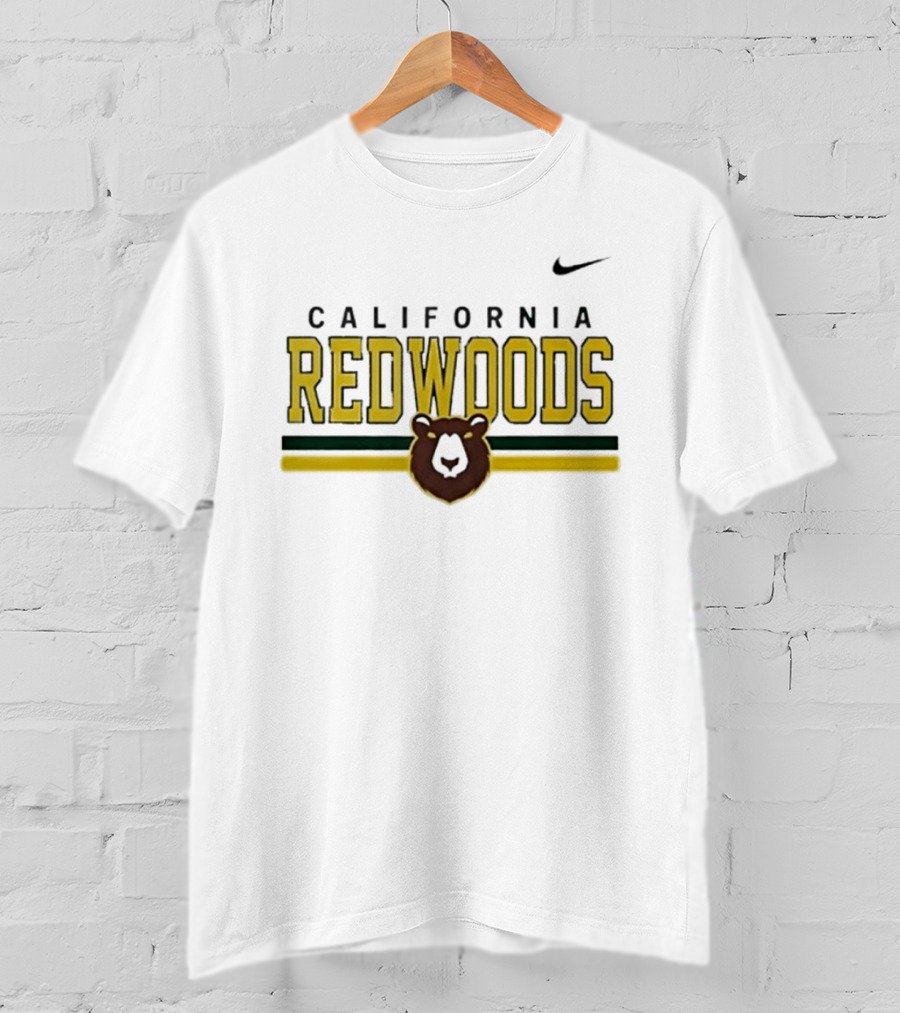 California Redwoods Lacrosse Stripe Nike Bear T-Shirt