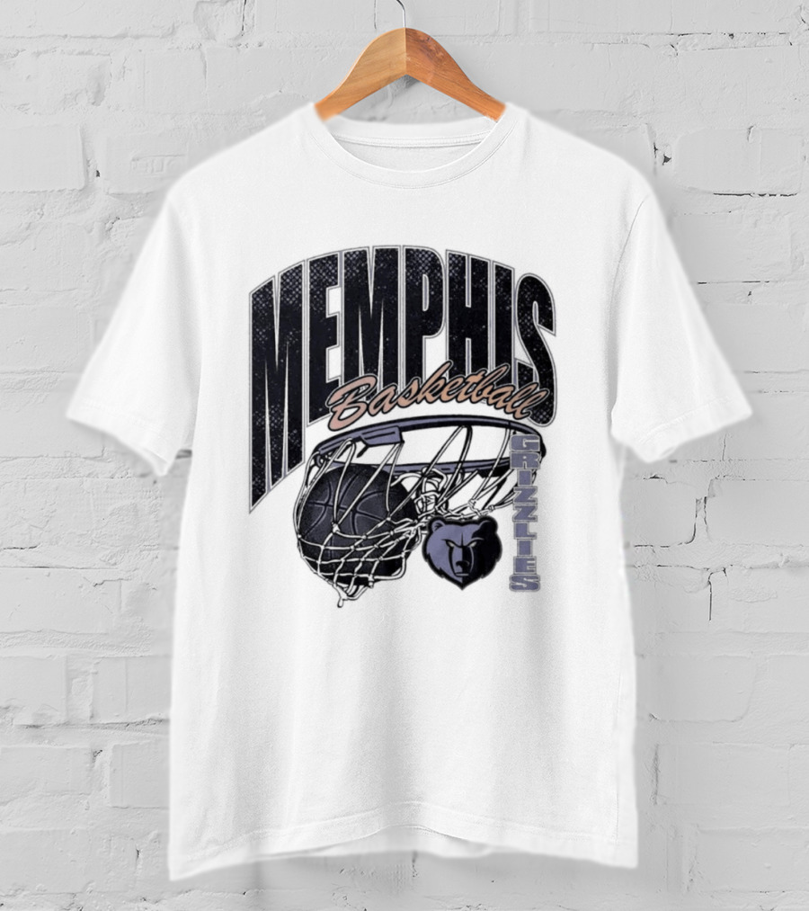 Memphis Basketball Swish With Bear And Hoop T-Shirt
