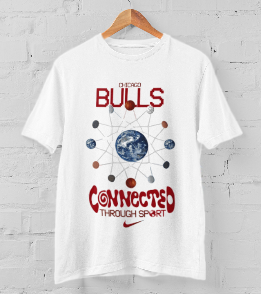 Chicago Bulls Nike Connected Through Sport Basketball Earth Network T-Shirt