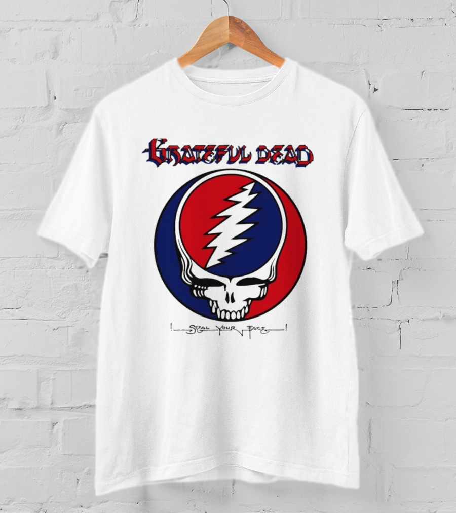 Grateful Dead Steal Your Face Skull Lightning Bolt T-Shirt
