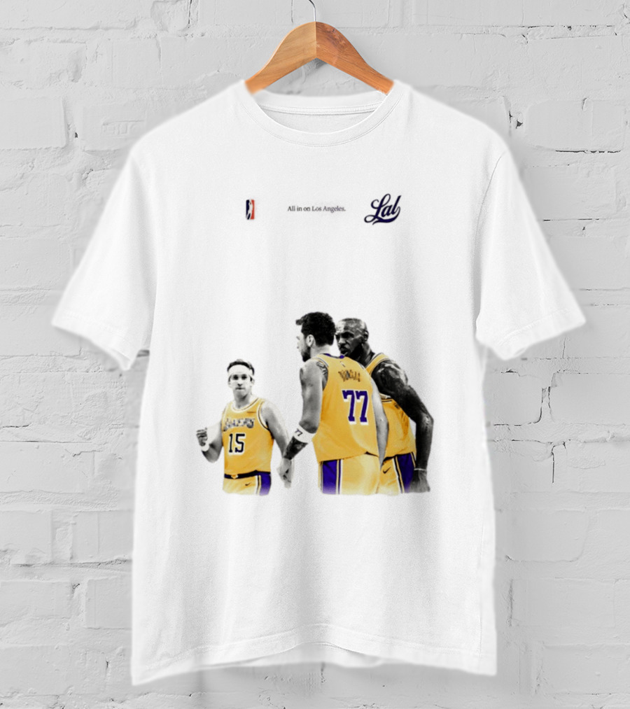 LeBron James Austin Reaves Luka Doncic Lakers Ring Season 2026 Los Angeles NBA Championship Dream Team T-Shirt