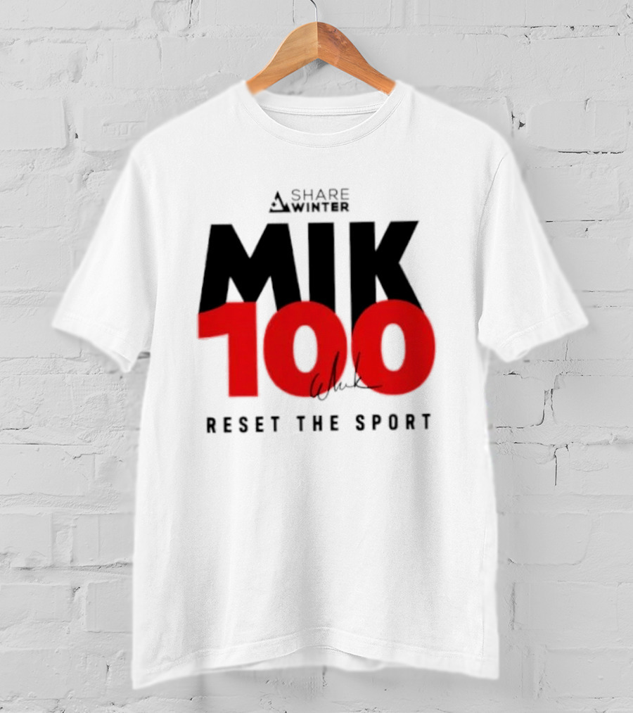 MIK 100 Reset The Sport A Share White T-Shirt