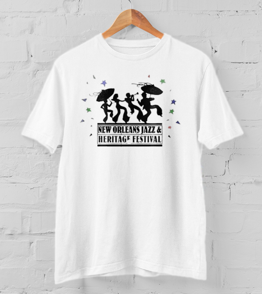 New Orleans Jazz Heritage Festival Second Line Celebration T-Shirt