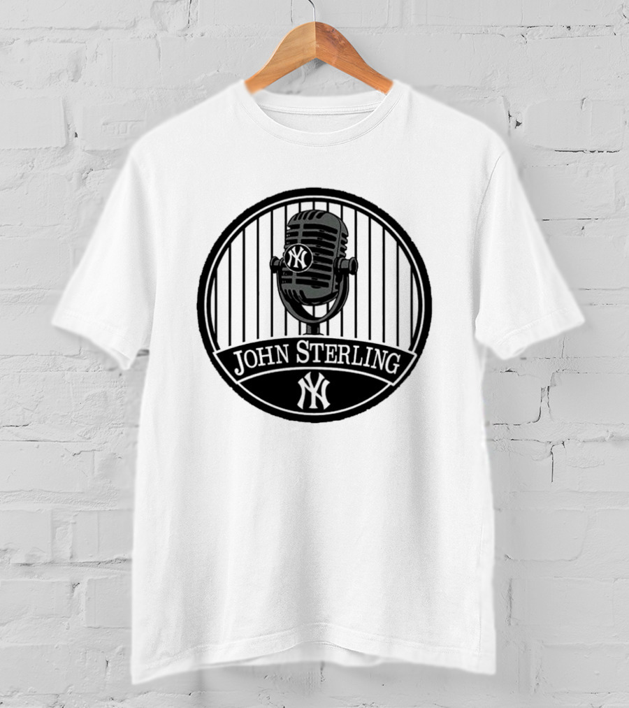 John Sterling Microphone New York Yankees Remembrance T-Shirt