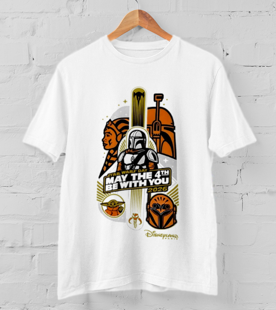 Star Wars Day May The 4th Be With You 2026 Ahsoka Mandalorian Grogu Celebration T-Shirt