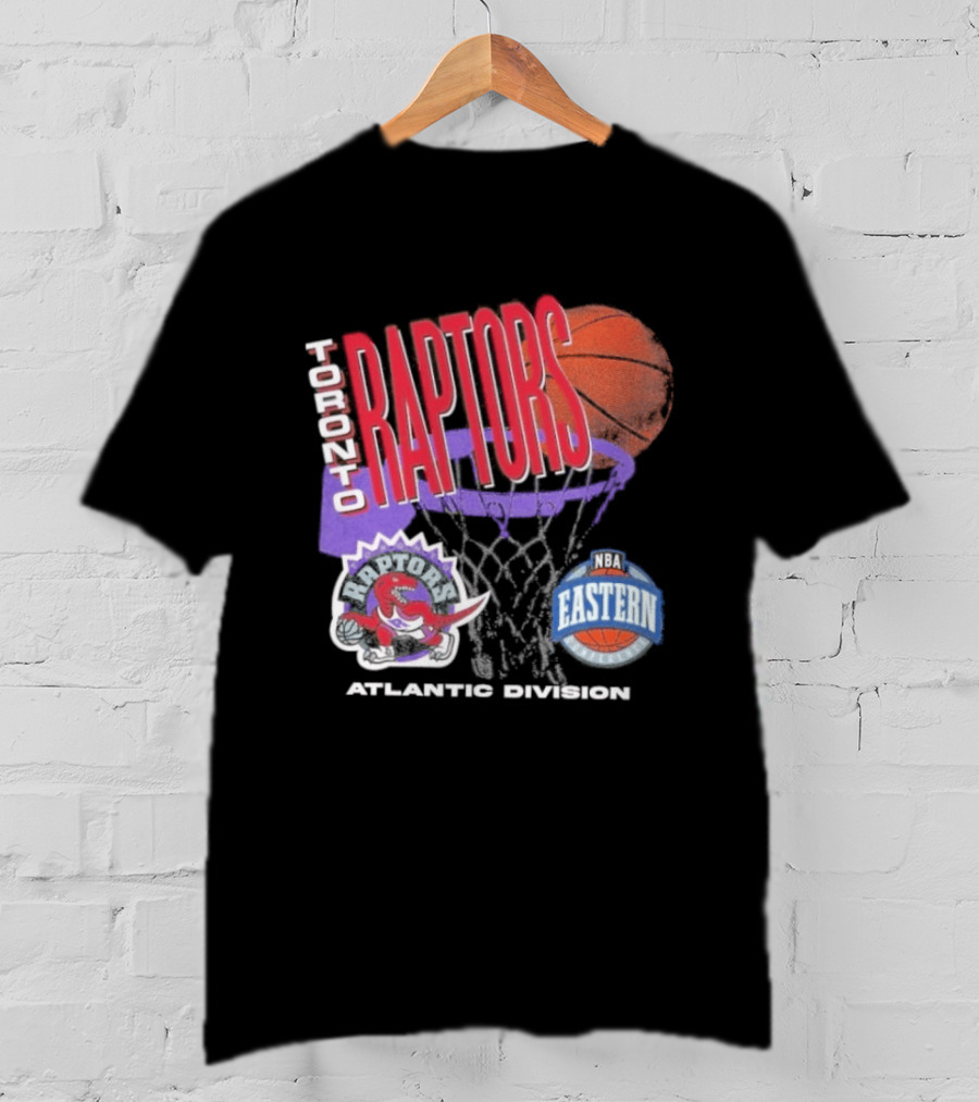 Toronto Raptors 90s Hardwood Classics Atlantic Division Eastern Basketball T-Shirt