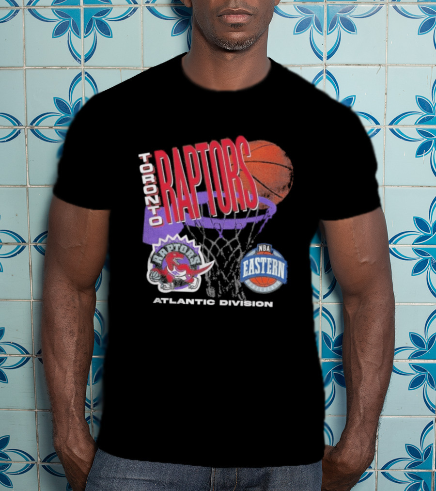 Toronto Raptors 90s Hardwood Classics Atlantic Division Eastern Basketball T-Shirt