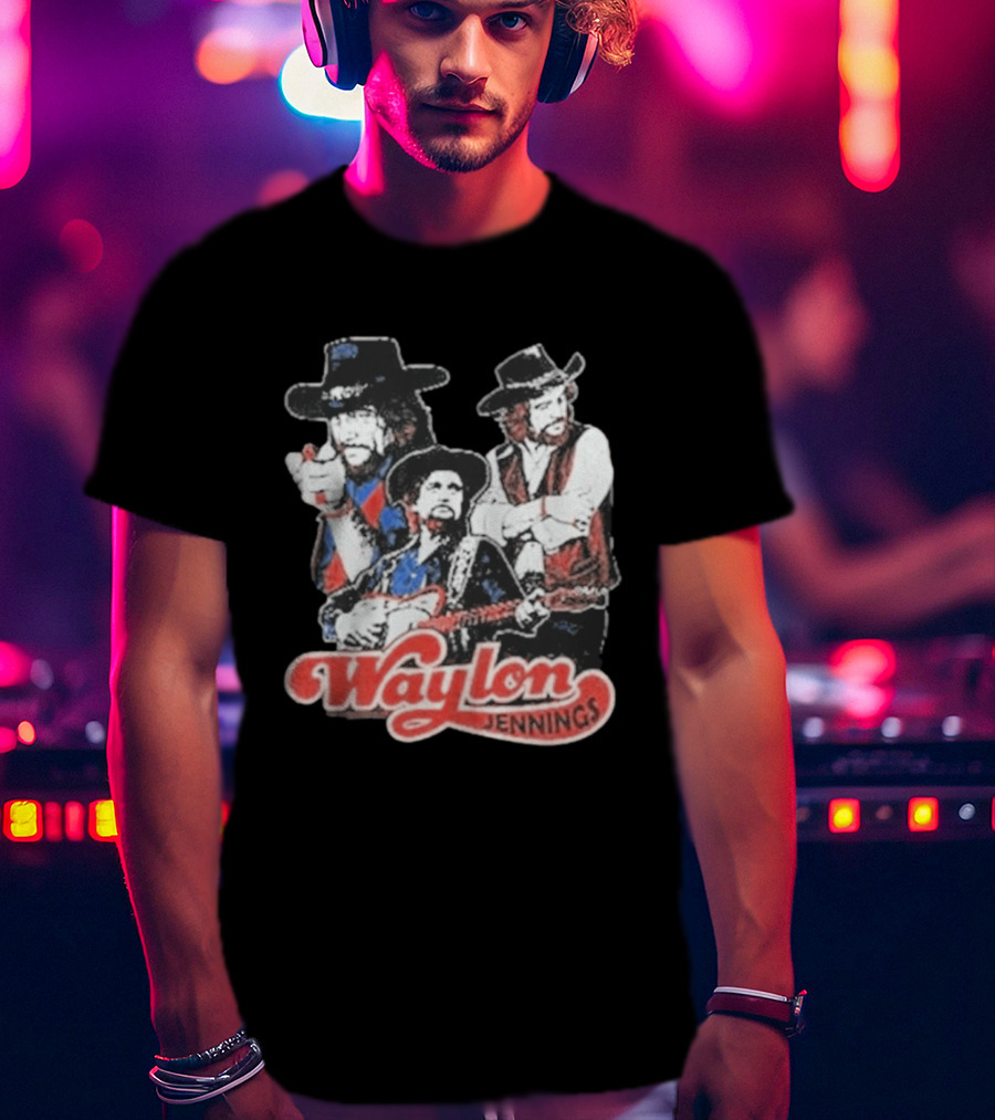 Waylon Jennings Cowboy Trio T-Shirt