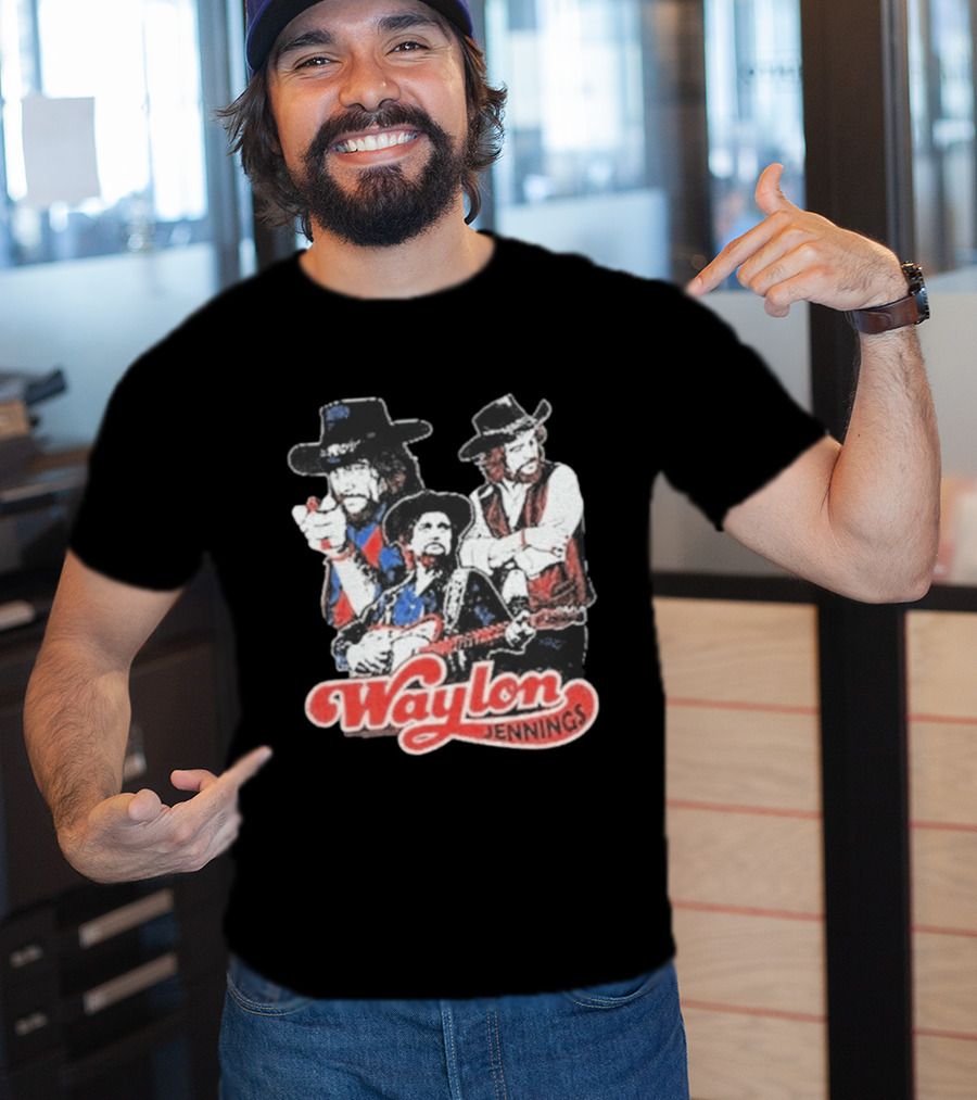 Waylon Jennings Cowboy Trio T-Shirt