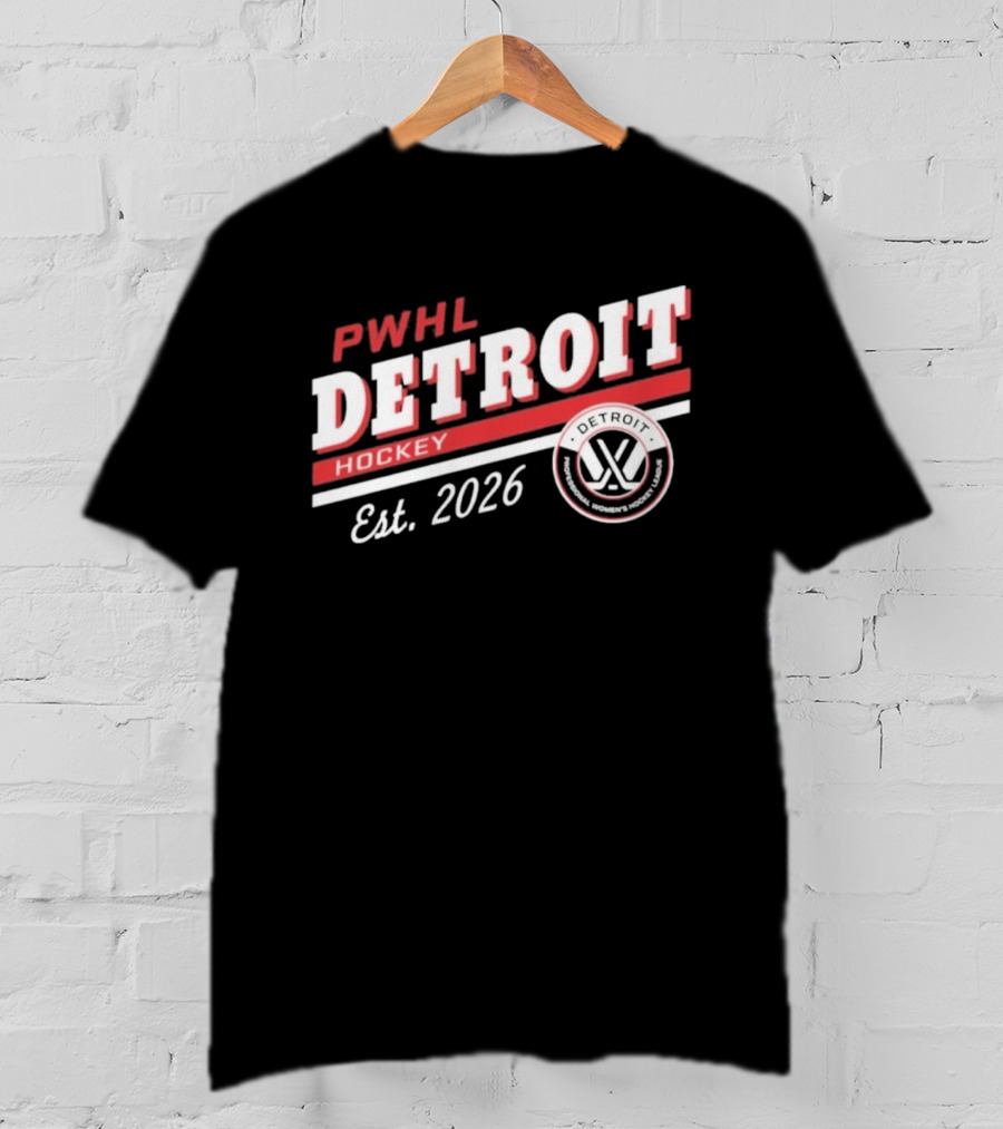PWHL Detroit Hockey Est. 2026 Sportiqe Duke T-Shirt