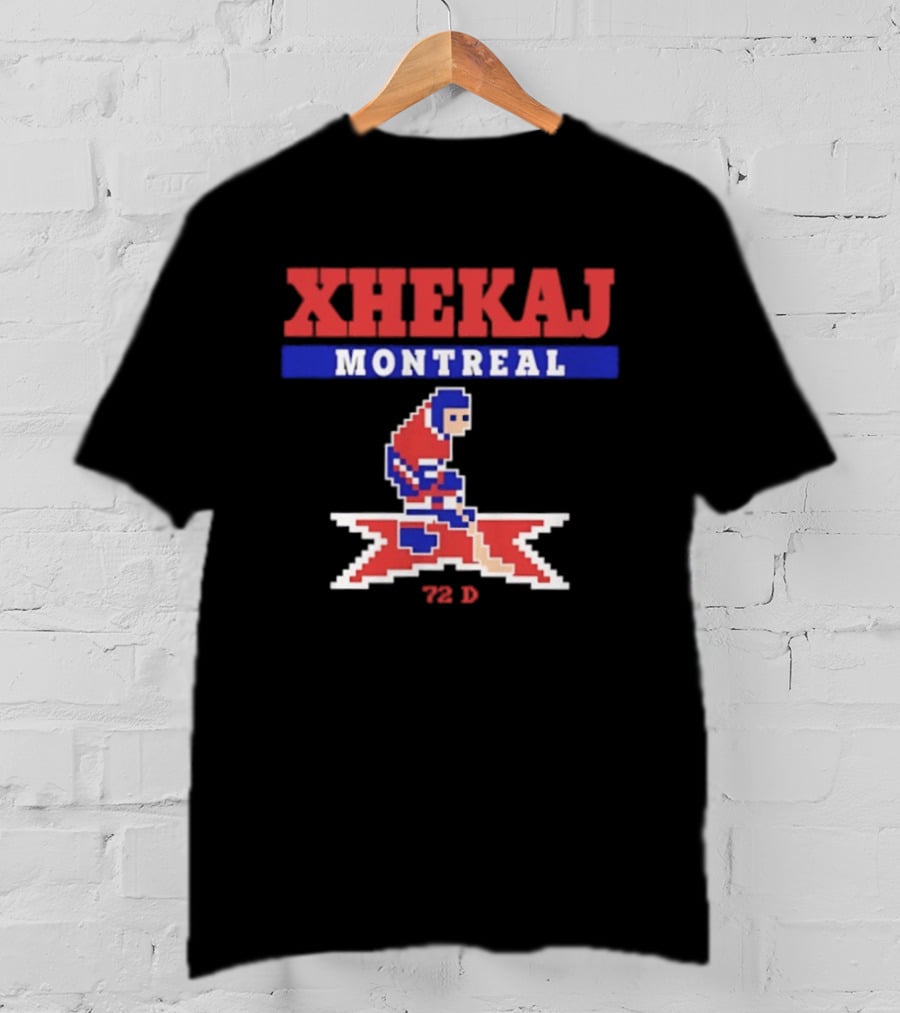 Xhekaj Montreal Canadiens 72 D Retro Hockey Player Pixel T-Shirt