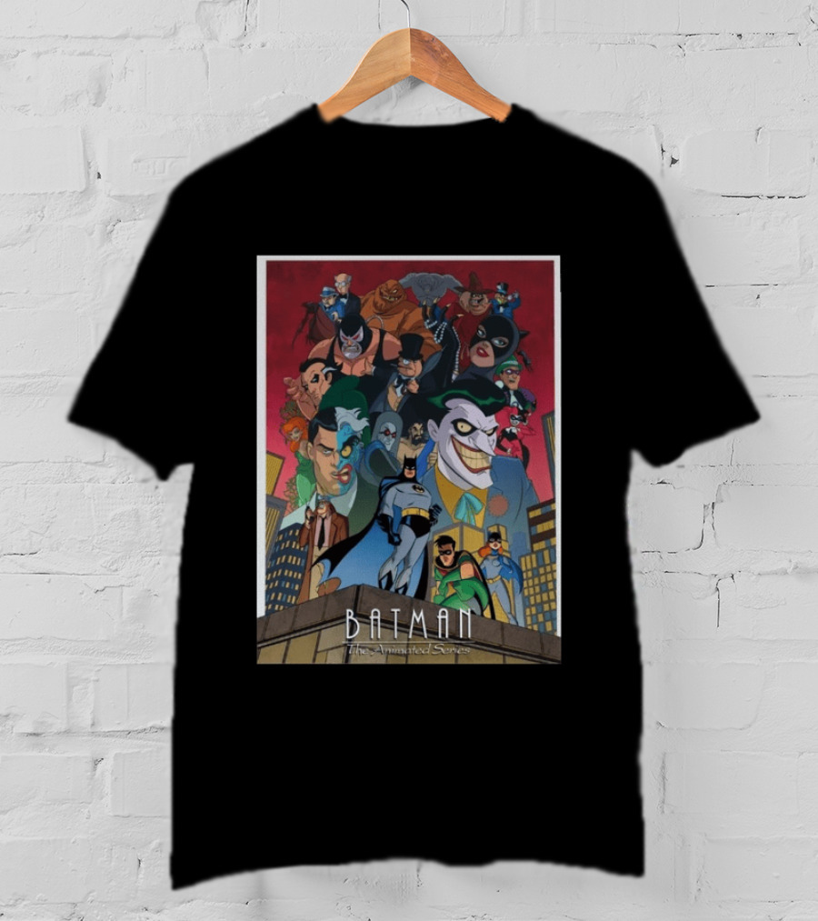 Batman The Animated Series 1992 Cast Villains Gotham City T-Shirt