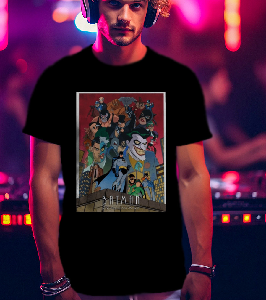 Batman The Animated Series 1992 Cast Villains Gotham City T-Shirt