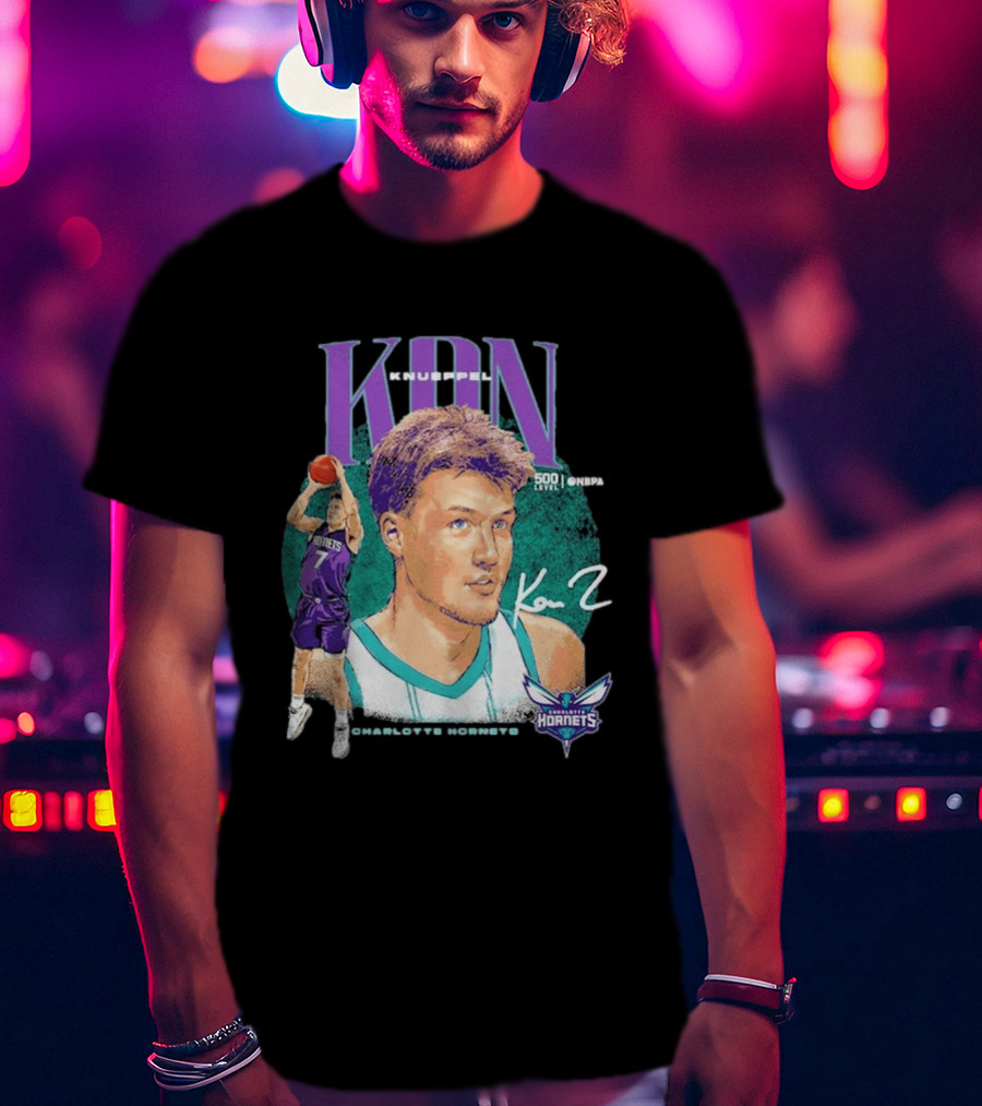 Kon Knueppel Charlotte Hornets Dual Player 500 Level NBA T-Shirt