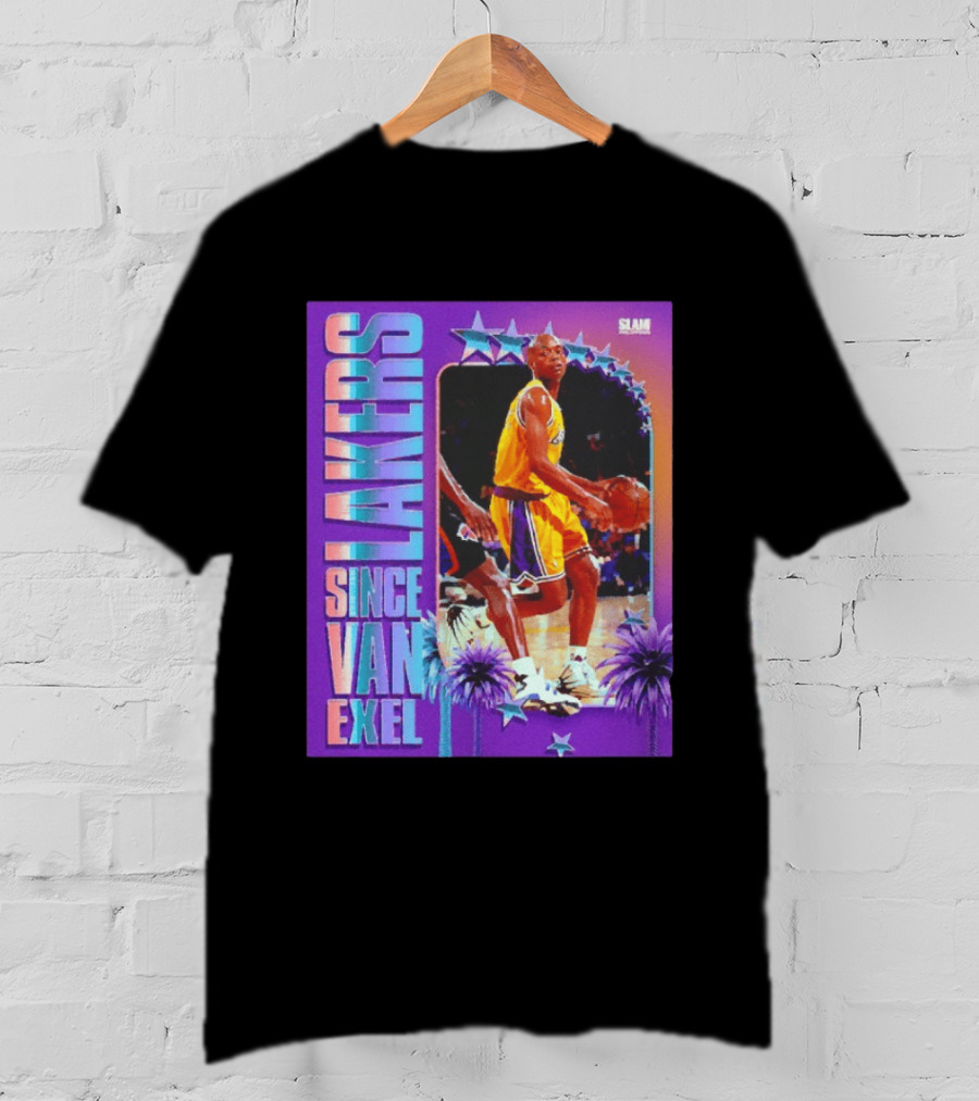 Lakers Since Van Exel SLAM Magazine Retro Basketball Legends T-Shirt
