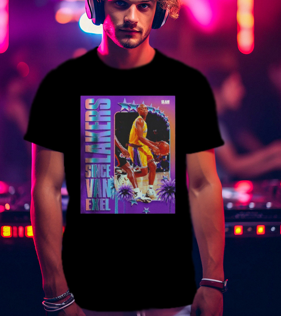 Lakers Since Van Exel SLAM Magazine Retro Basketball Legends T-Shirt