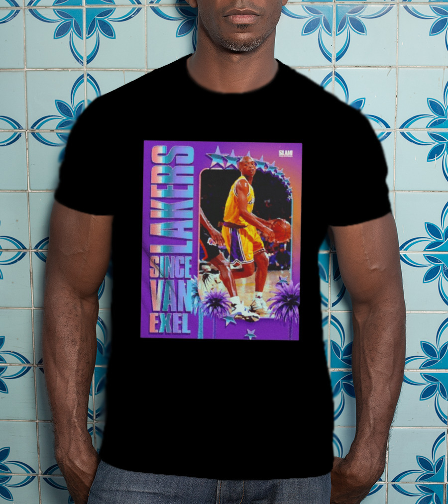 Lakers Since Van Exel SLAM Magazine Retro Basketball Legends T-Shirt