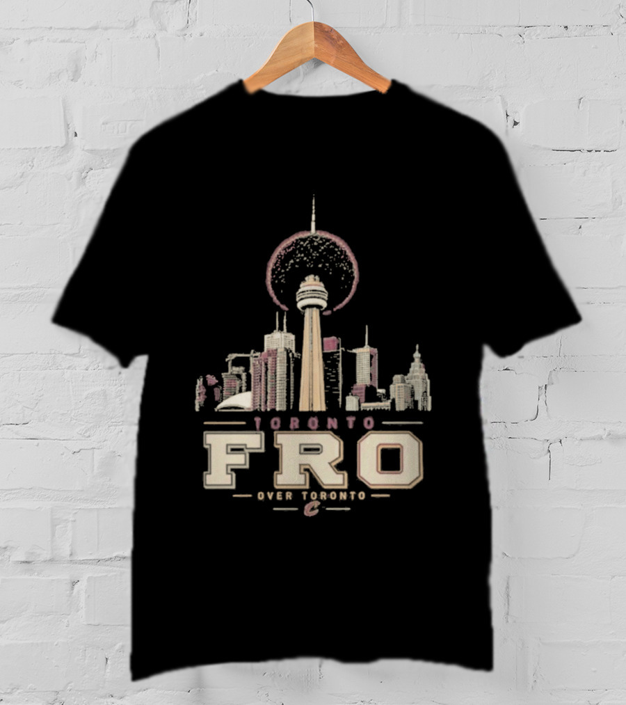 Toronto Fro Over Toronto Skyline Basketball Cleveland Cavaliers T-Shirt