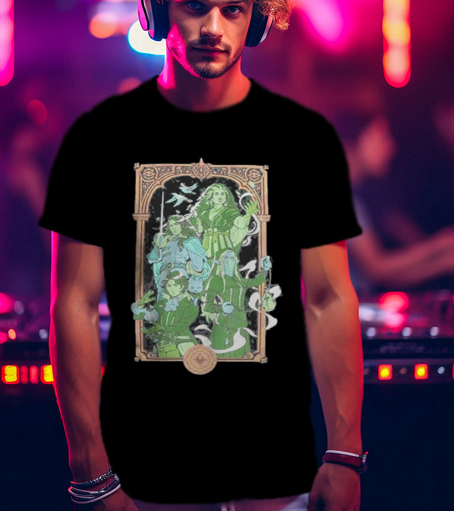Critical Role Heroes Of Araman Seekers Tabletop Adventure Characters T-Shirt